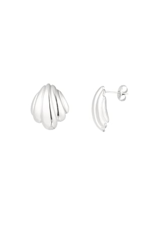 Shell earrings - Silver Color color h5 