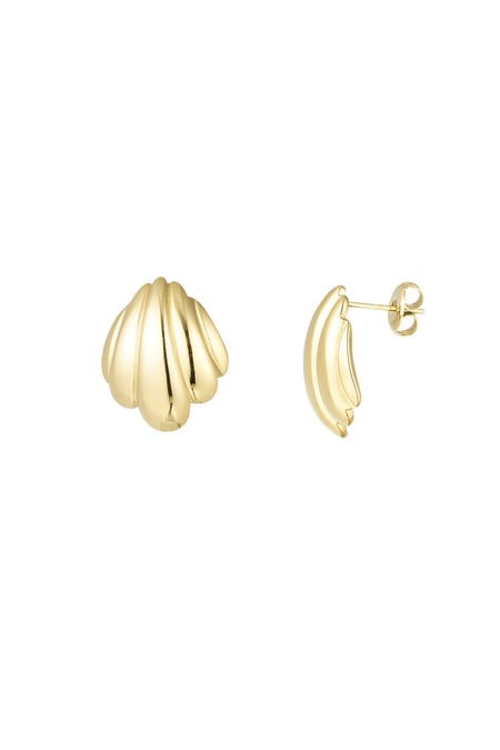 Shell earrings - Gold color 2