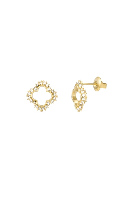 Lucky diamond earrings - Gold color 2