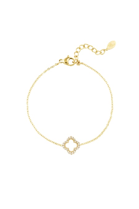 Lucky diamond bracelet - Gold color