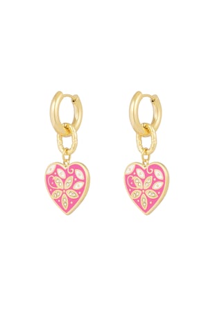 Earrings eyes on you - fuchsia h5 