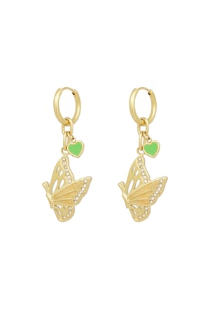 Earrings butterfly vision - Gold color h5 