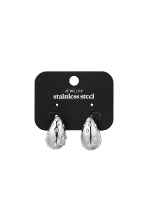 Drop earrings dazzling days - Silver Color color h5 Picture3