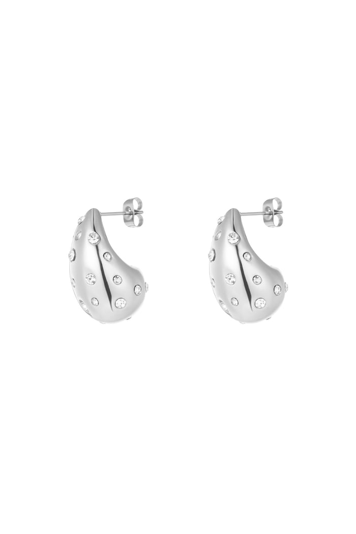 Drop earrings dazzling days - Silver Color color 