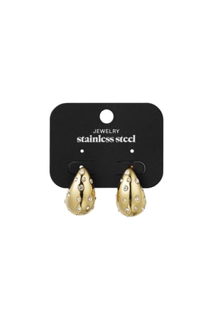 Drop earrings dazzling days - Gold color h5 Picture3