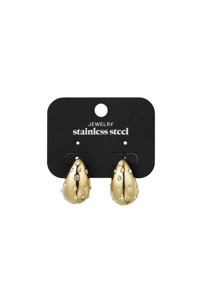 Drop earrings dazzling days - Gold color Picture3