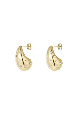 Drop earrings dazzling days - Gold color h5 