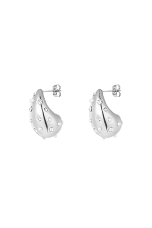 Drop earrings spice it up - Silver Color color h5 