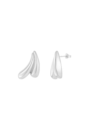 Earrings drippies - Silver Color color h5 