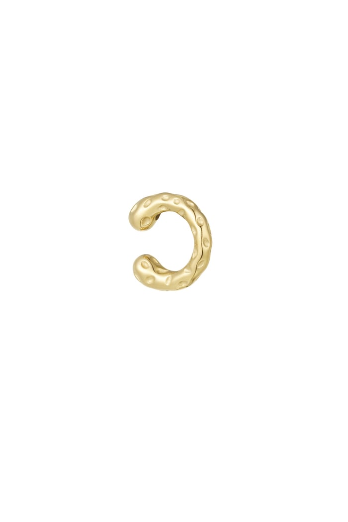 Structured ear cuff - Gold color 