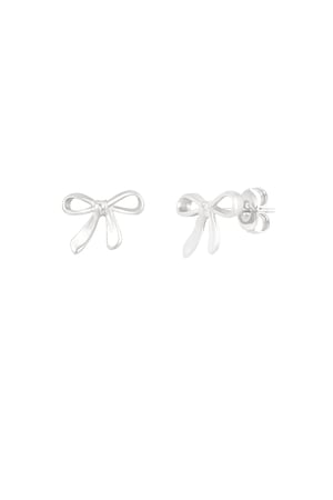 Earrings bows dream - Silver Color color h5 