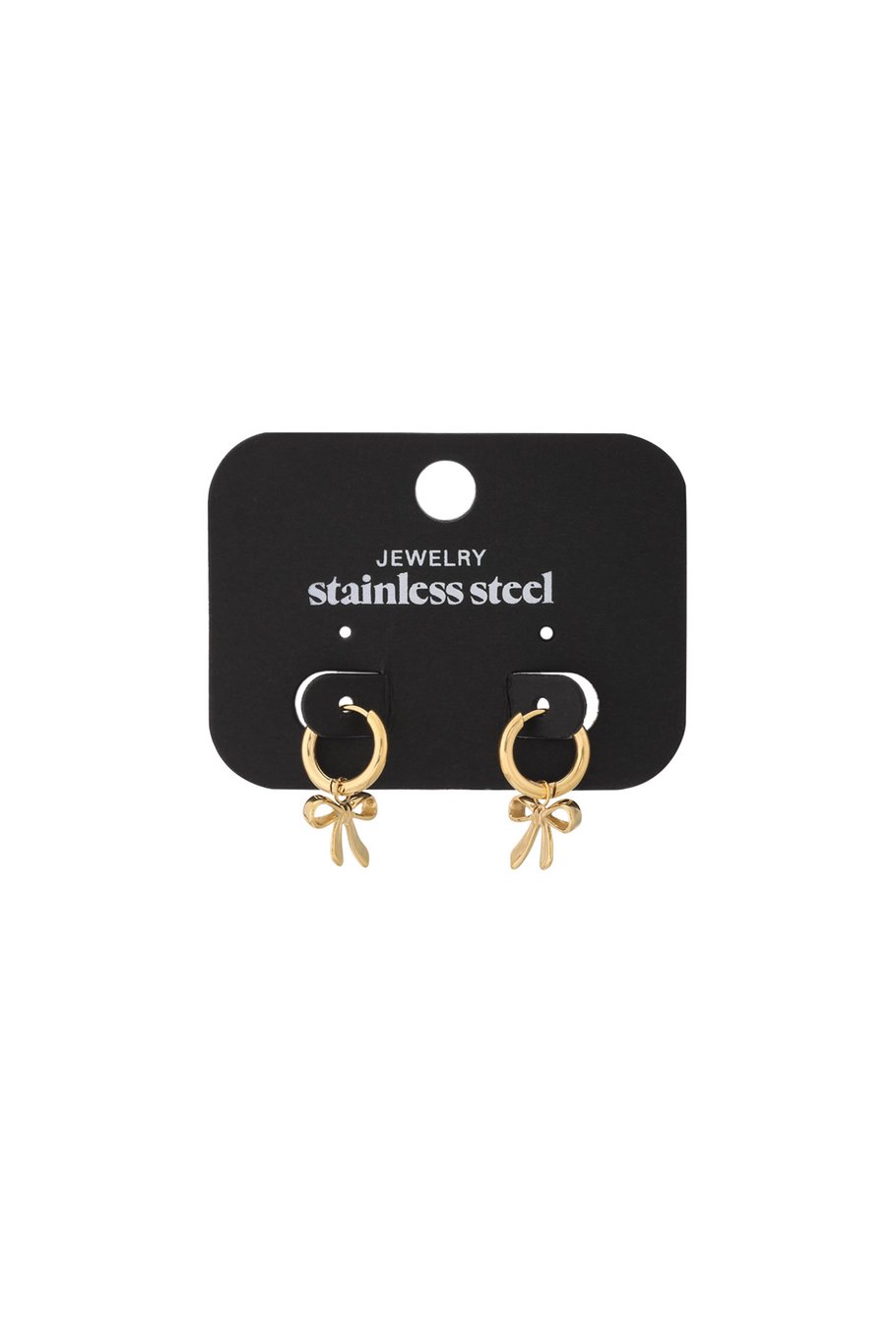 Earrings bows dream - Gold color Picture5