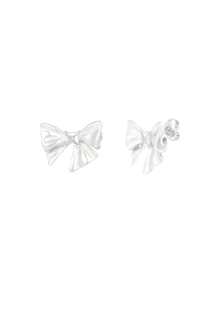 Earrings bow era - Silver Color color 