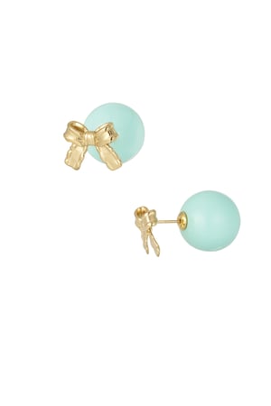 Earrings baby boo bow - blue h5 