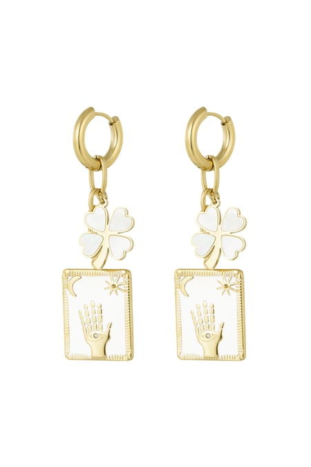 Earrings raise your hand - Gold color 2