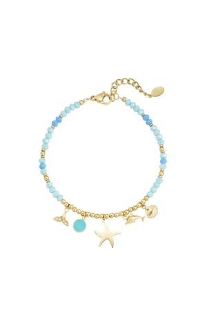 Bracelet ocean blues - blue Gold color h5 