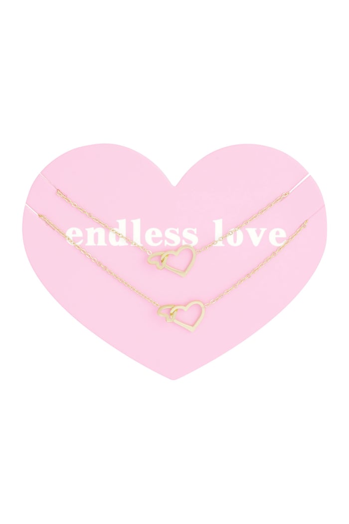 Armband Ewige Liebe - Goldfarbe 