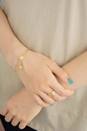 Bracelet enduring affection - Gold color h5 Picture2