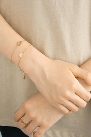 Armband für immer verbunden - Goldfarbe h5 Bild2