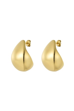 Earrings vintage drop - Gold color h5 