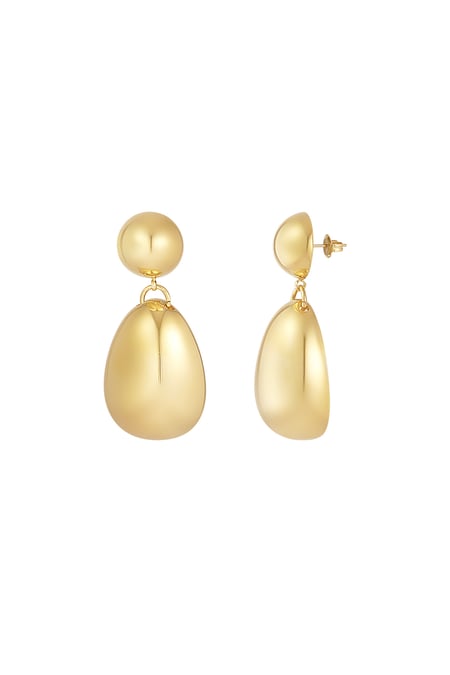 Earrings classic crush - Gold color