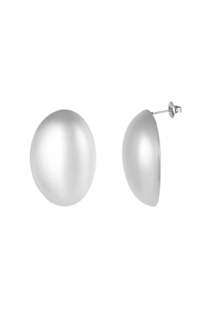 Earrings bold statement - Silver Color color h5 