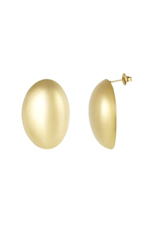 Earrings bold statement - Gold color h5 