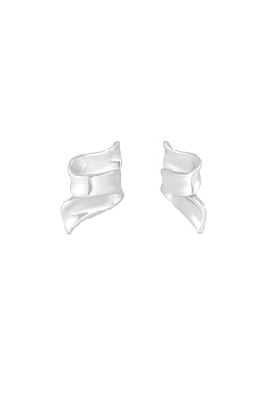 Earrings swirly slide - Silver Color color h5 