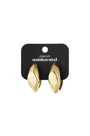 Earrings basic babe - Gold color h5 Picture3