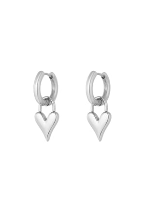 Lucky love earrings - Silver Color color h5 