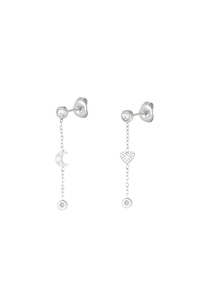 Moonlight earrings - Silver Color color Picture5