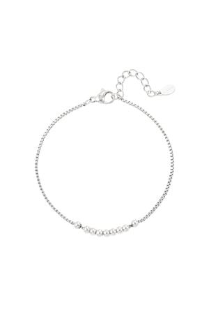 Simple bracelet with balls - Silver Color color h5 