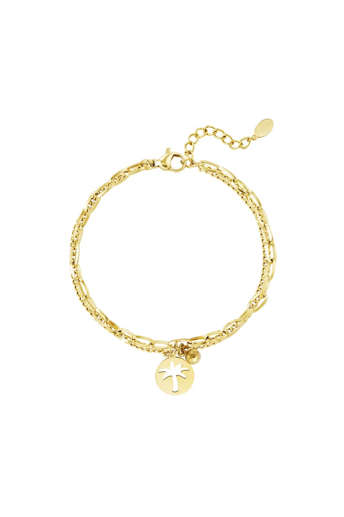 Bracelet palm life - Gold color 