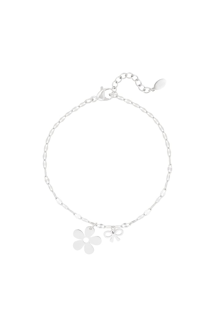 Bracelet floral bowlicious - Silver Color color 