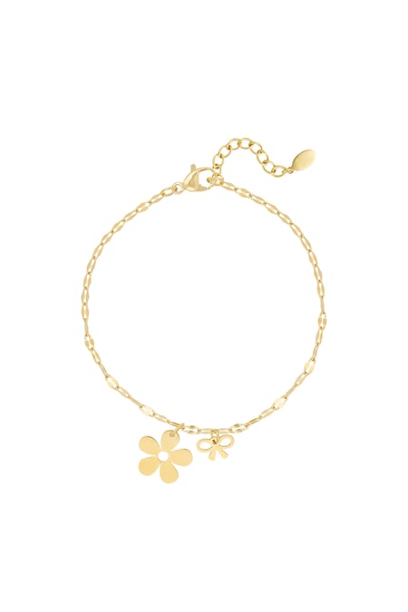 Bracelet floral bowlicious - Gold color 2