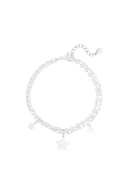 Double bracelet shine bright - Silver Color color