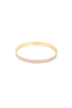 Colored bangle bracelet - lilac  h5 