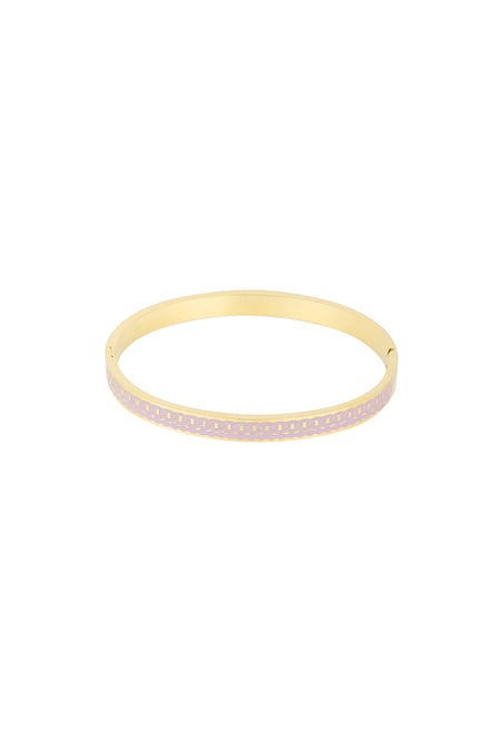 Colored bangle bracelet - lilac  2