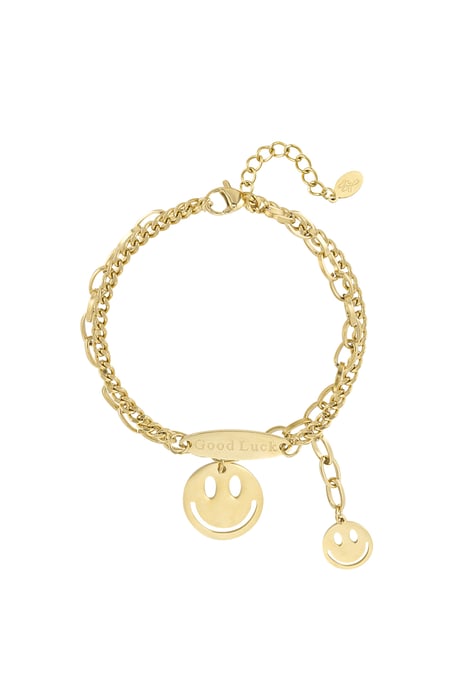 Bracelet smiley porte-bonheur 