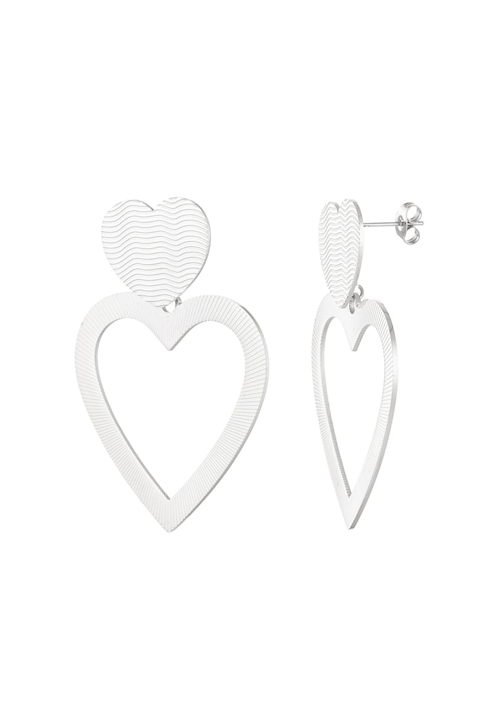 Earrings love wins - Silver Color color 