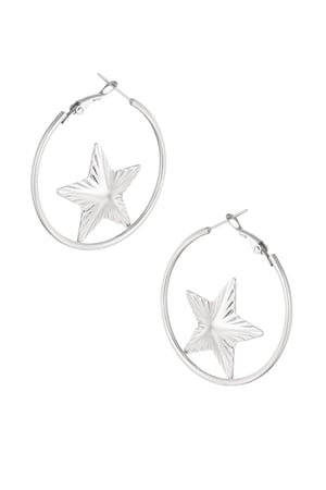 Earrings starry fabulicious - Silver Color color h5 