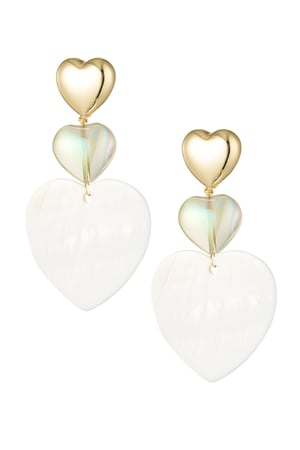 Earrings beach baby - white h5 