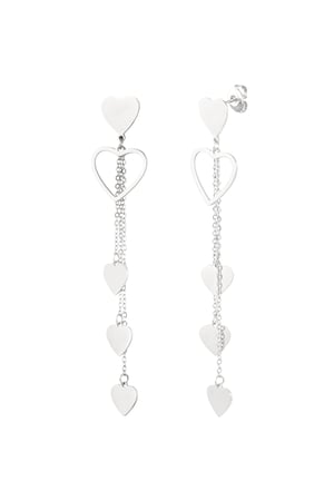 Earrings heartfelt moment - Silver Color color h5 