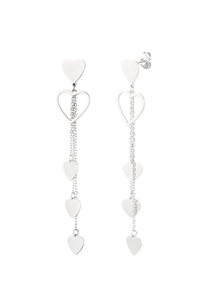 Earrings heartfelt moment - Silver Color color 