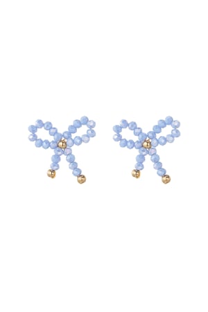 Earrings bow essential - blue h5 