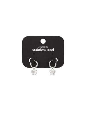 Flower fiesta earrings - Silver Color color h5 Picture3