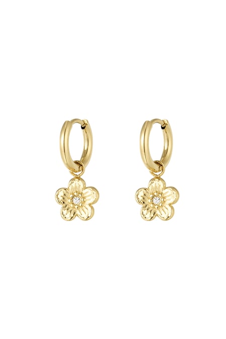 Flower fiesta earrings - Gold color