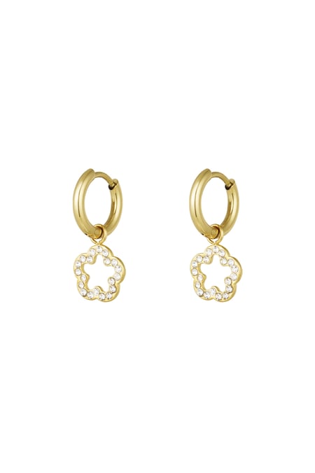 Earrings shimmer bloom - Gold color 2