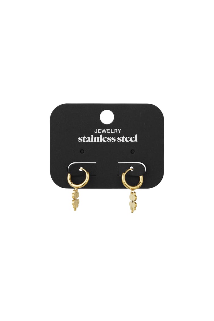 Give me luck earrings - Gold color Picture3