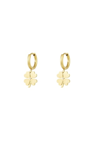 Give me luck earrings - Gold color h5 